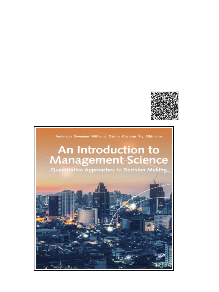 Introduction to Management Science Quantitative Approach 15th Edition ...