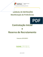 Manual de Instruções – Manifestação de Preferências