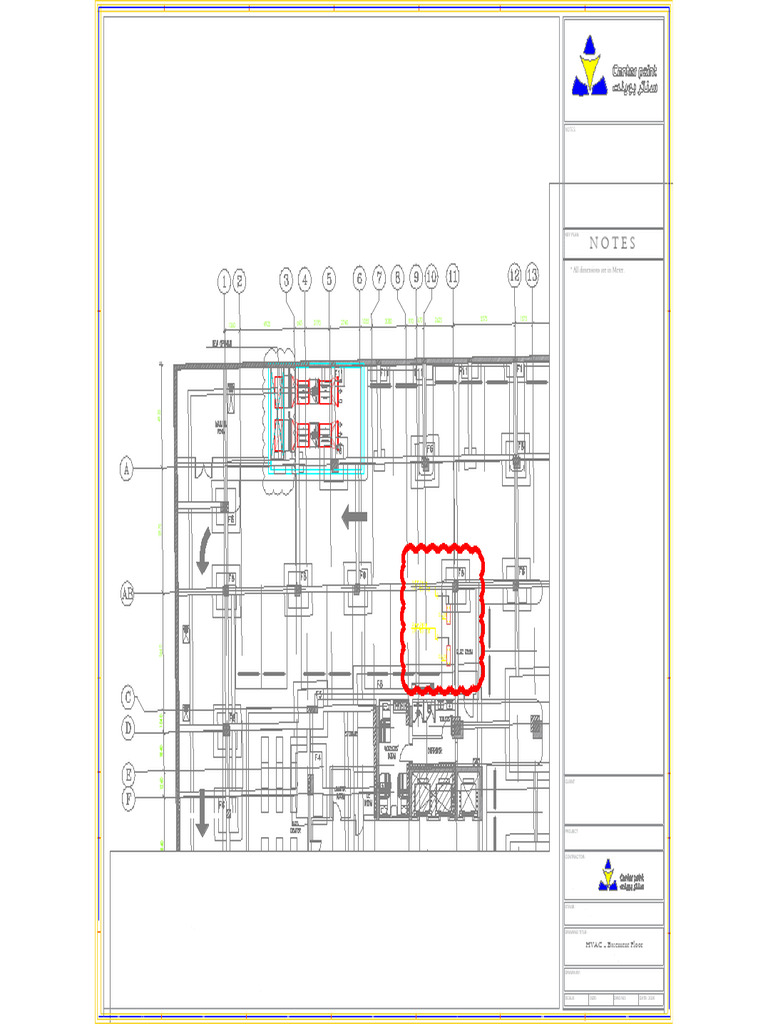 HVAC - Basement Floor-Model1 | PDF | Building Engineering | Building ...