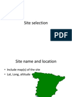 Template Site Selection