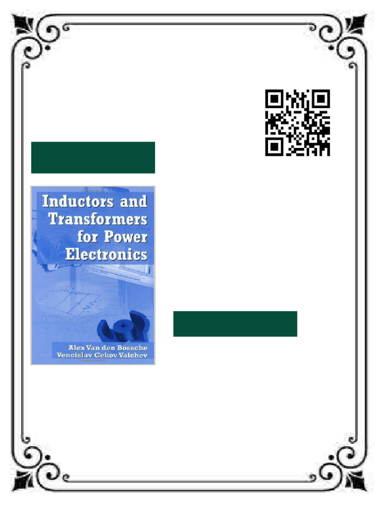Inductors and Transformers For Power Electronics 1st Edition Vencislav ...