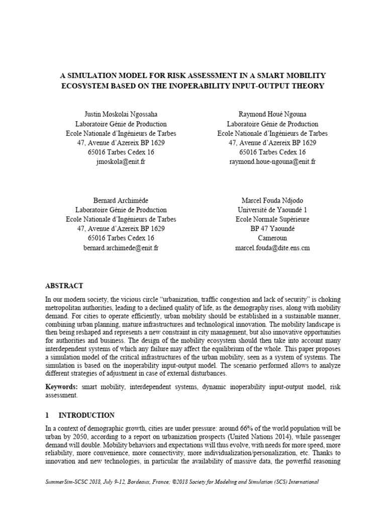 Simulation Model For Risk Assessment Based On IIM | PDF | Economies