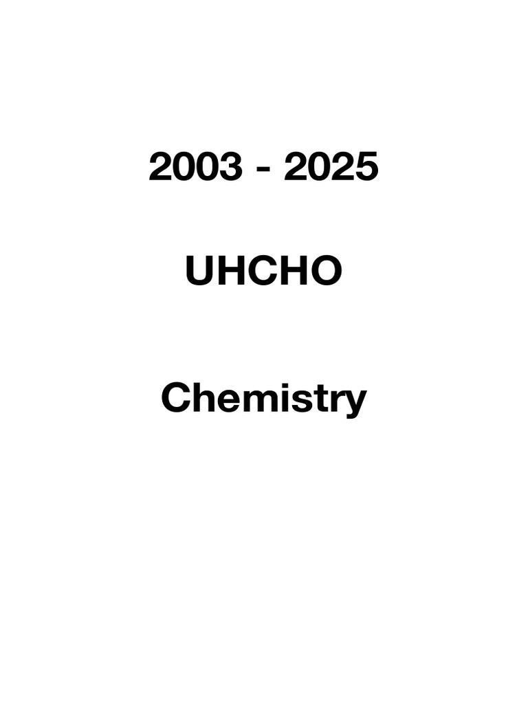 2003-2025 Organic Chemistry UKCHO | PDF | Proton Nuclear Magnetic ...