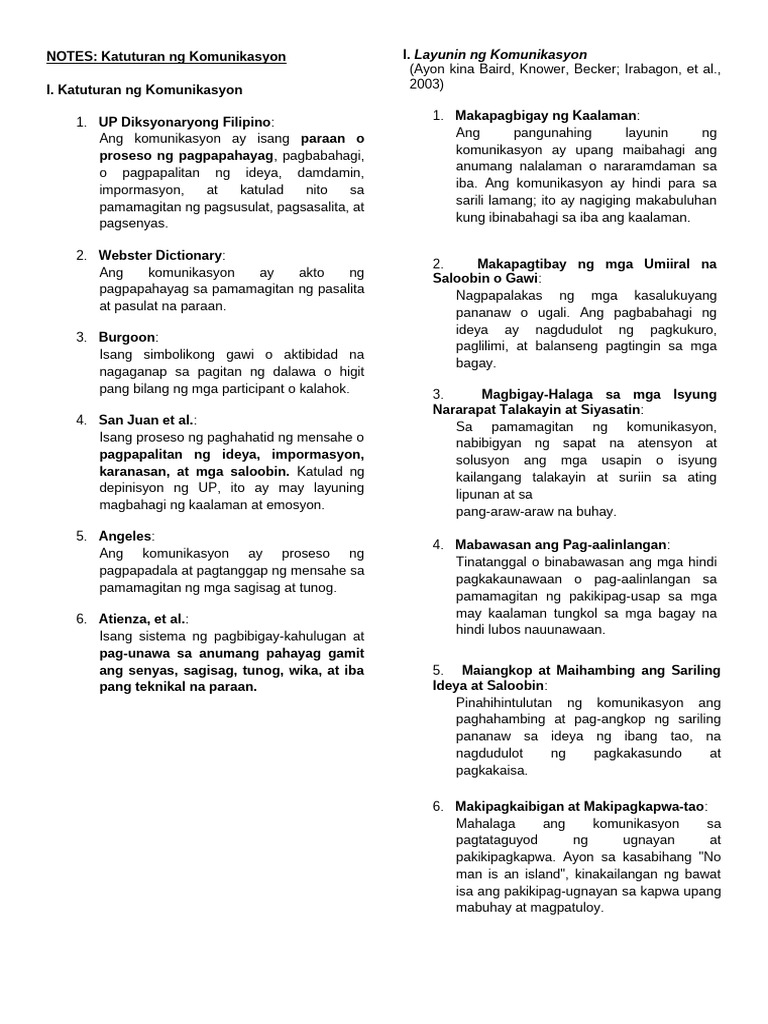 Filkom Notes | PDF