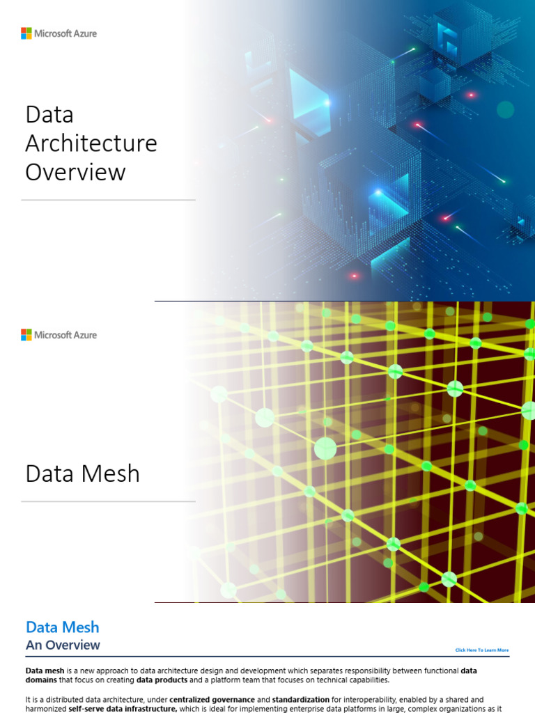 Data Architecture Using Data Mesh Overview - Landing Zone | PDF ...