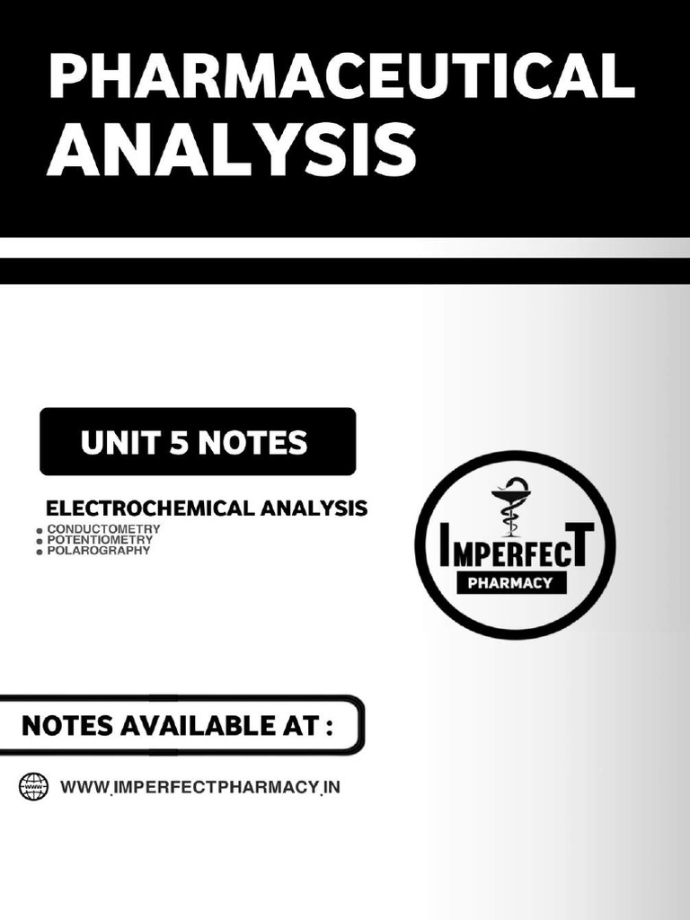 UNIT 5 Pharmaceutical Analysis Imperfect Pharmacy - PDF Compressed | PDF