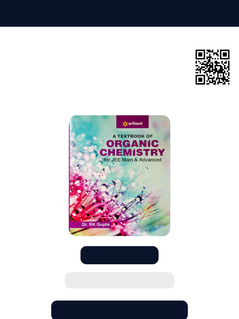 A Textbook of Organic Chemistry For JEE Main and Advanced 1st Edition ...
