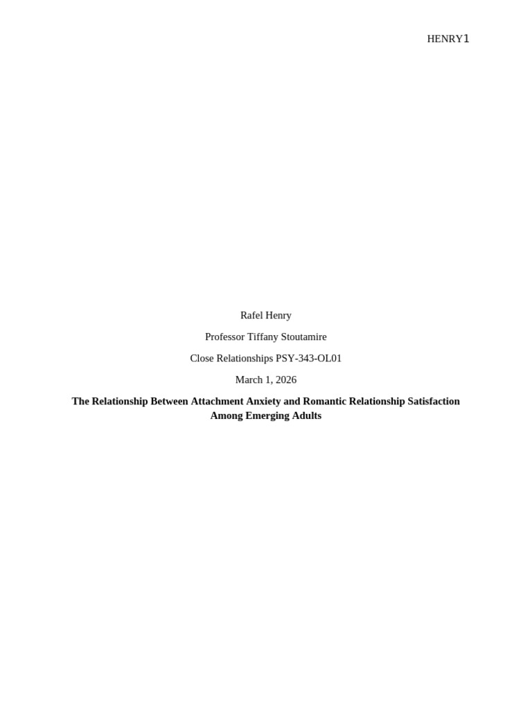 Research Prospectus - HENRY | PDF
