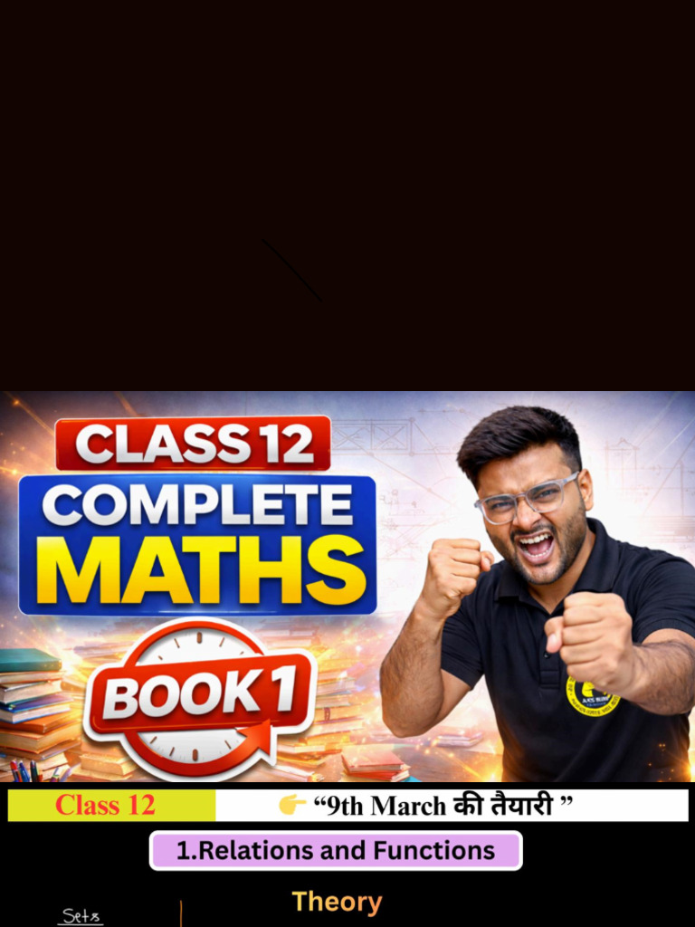 Clas 12maths Book 1 Notes | PDF