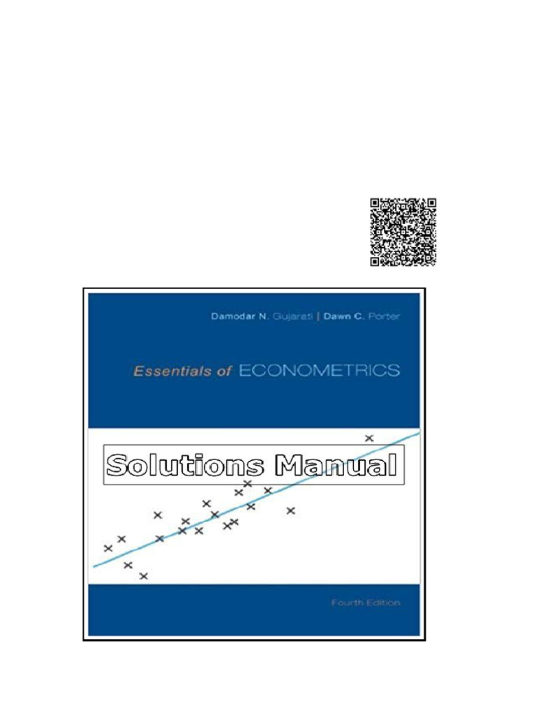Essentials of Econometrics 4th Edition Gujarati Solutions Manual | PDF ...