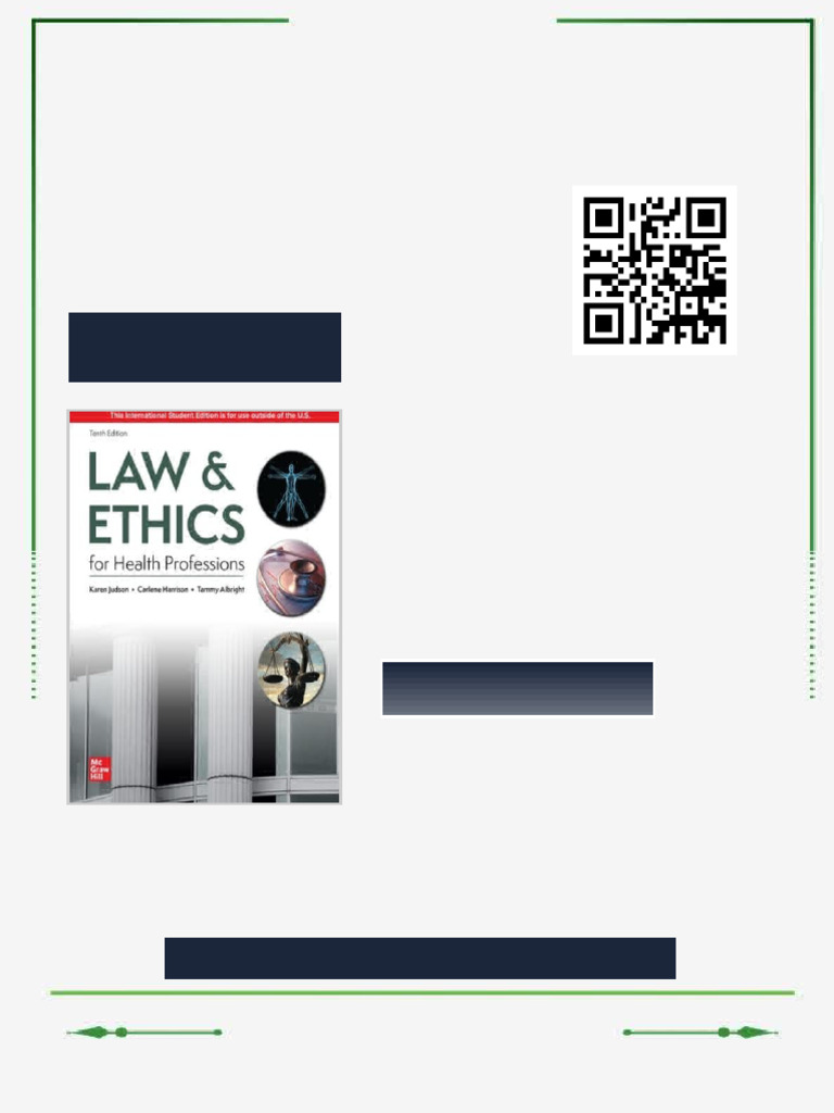 Law Ethics For Health Professions 10th Edition Karen Judson Ebook ...