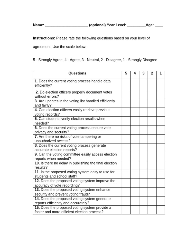 Pre Survey Questionnaire Group 4 | PDF