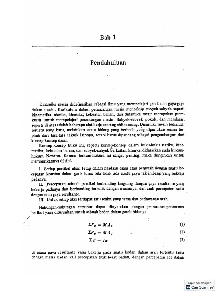 Dinamika Permesinan | PDF