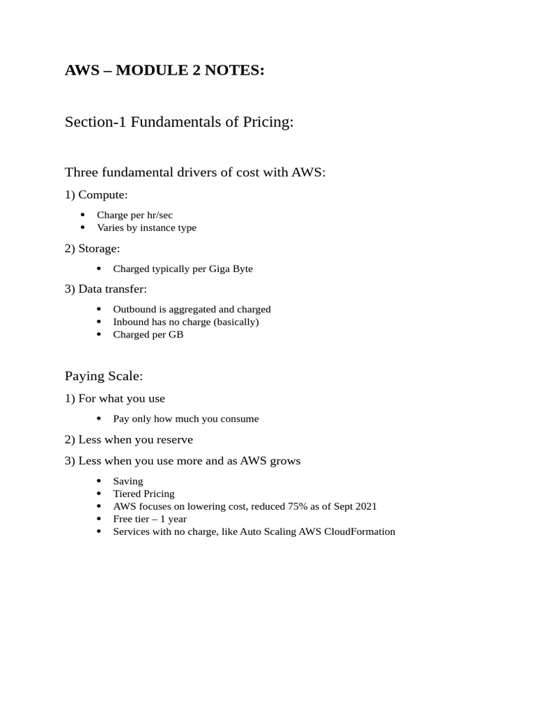 AWS - Module 2 | PDF