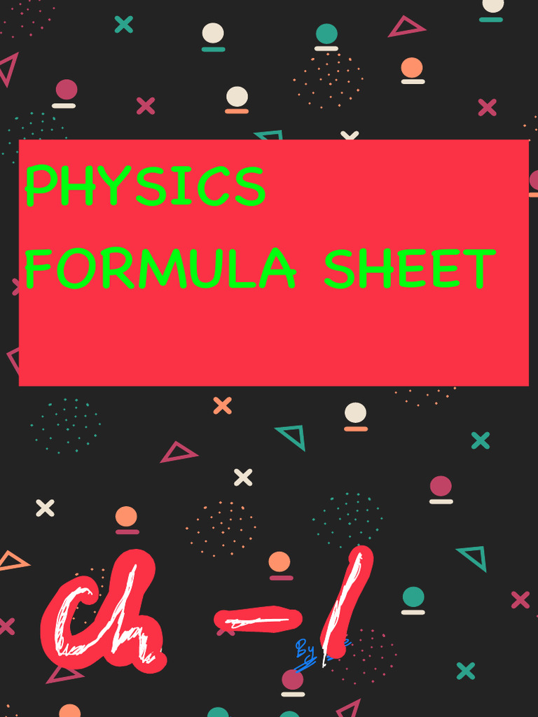 Physics Formula | PDF