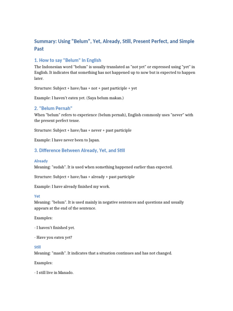 Yet Already Still | PDF