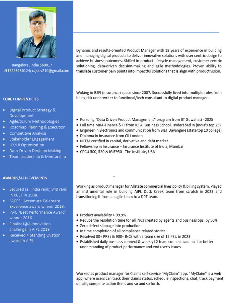 Rajeev CV 2025 | PDF | Business