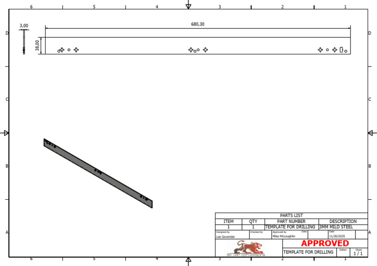 Template For Drilling | PDF