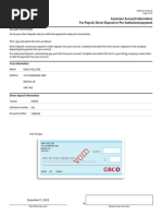 Direct Deposit and PAD Setup Guide | PDF | Finance & Money Management