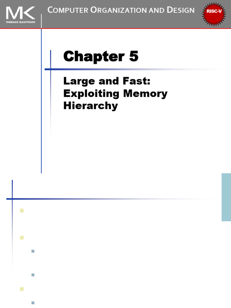 Chapter 05 RISC V | PDF | Cpu Cache | Random Access Memory