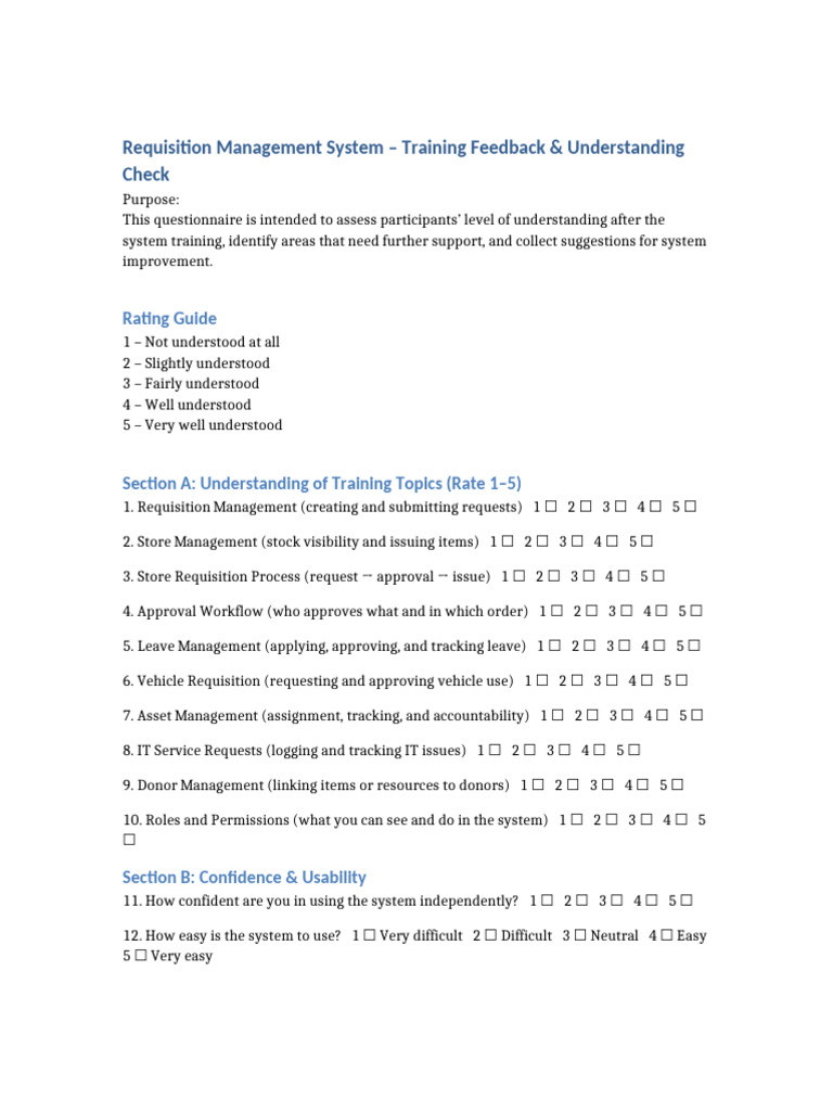 Requisition System Training Feedback | PDF | Chess Openings | Chess