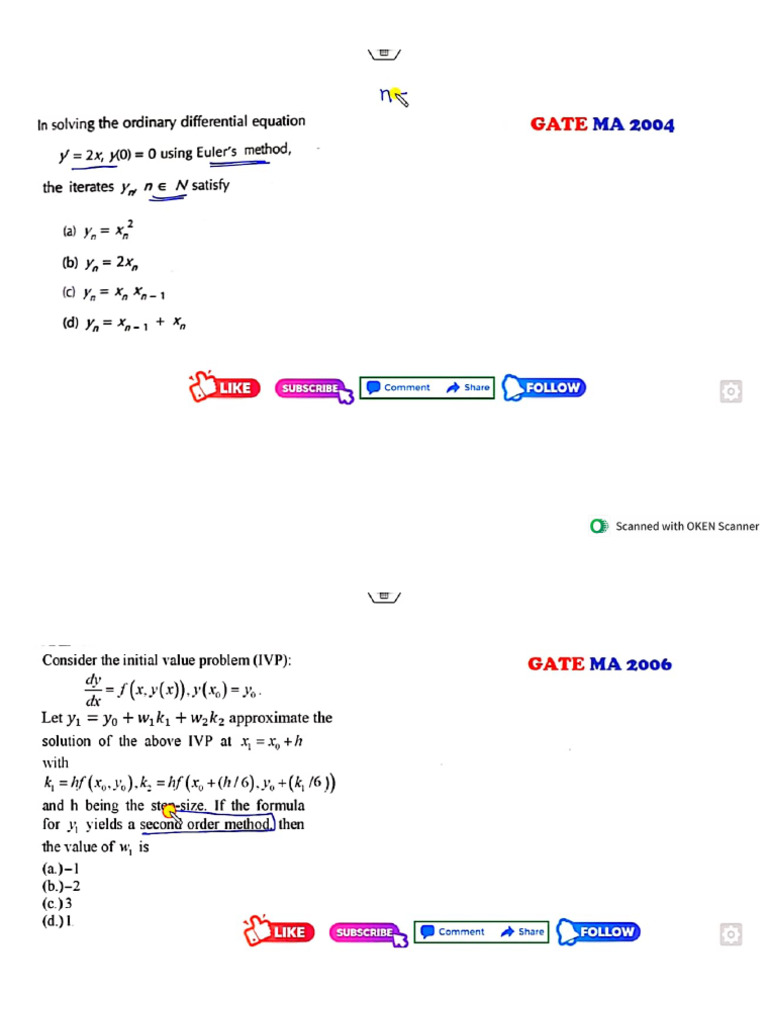 Gate Numerical Analysis Ivp | PDF
