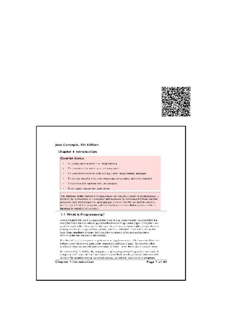 Java Concepts 5 Pap/Onl Edition Cay Horstmann | PDF | Java (Programming ...