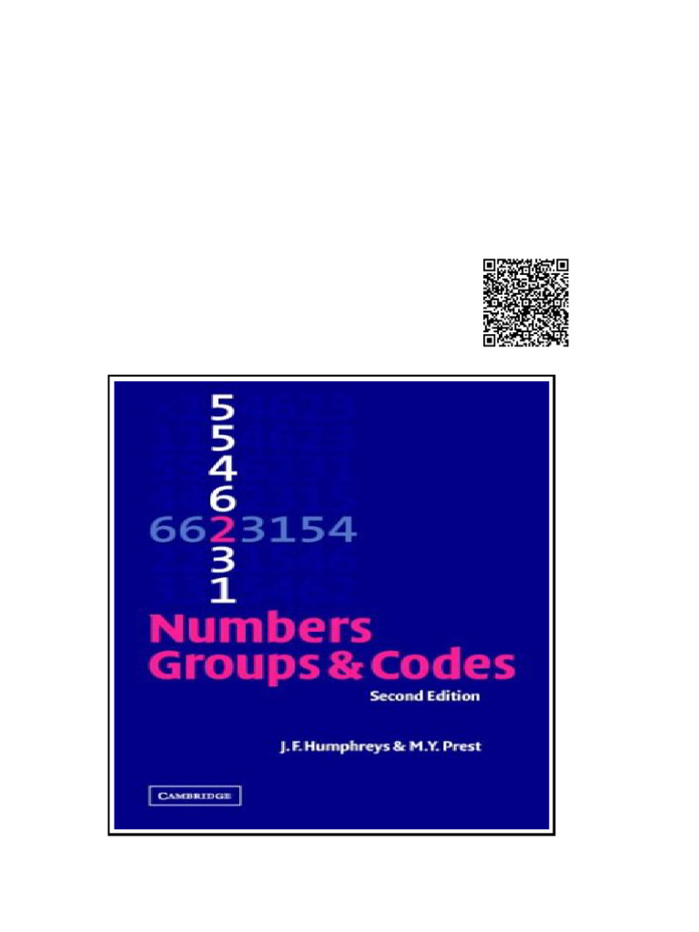 Numbers Groups and Codes 2nd Edition J. F. Humphreys | PDF | Knowledge ...