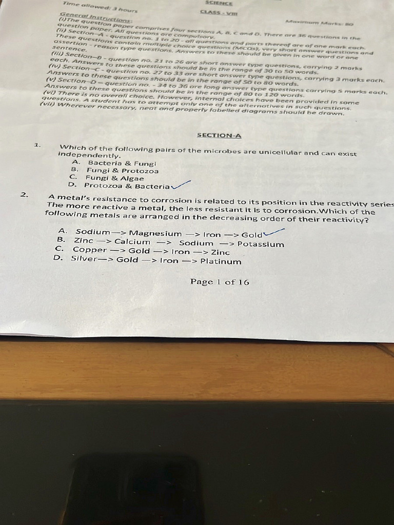 Grade 8 Science SA2 | PDF
