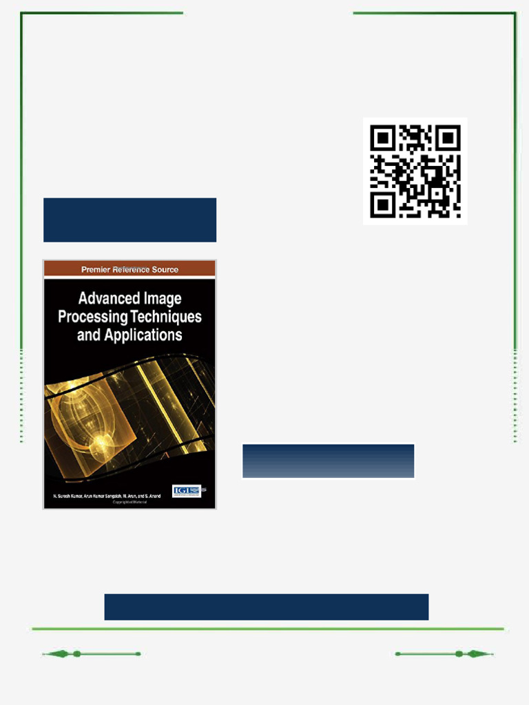 Advanced Image Processing Techniques and Applications 1st Edition N ...