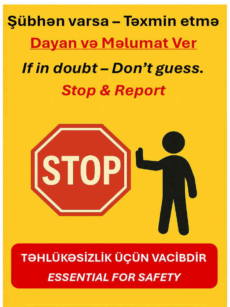 Stop and Report | PDF