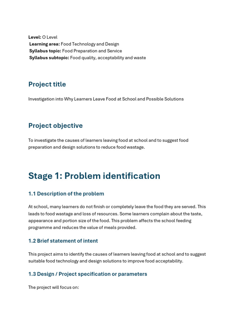 TMPD FTD Project 1 | PDF