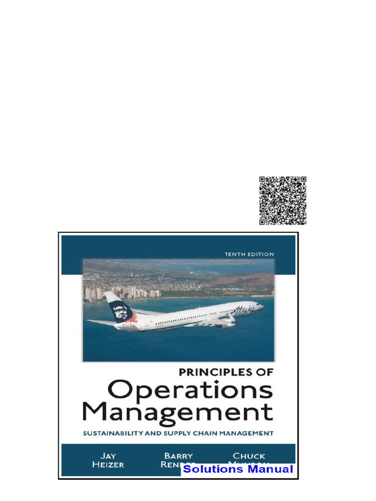 Principles of Operations Management Sustainability and Supply Chain Management 10th Edition ...