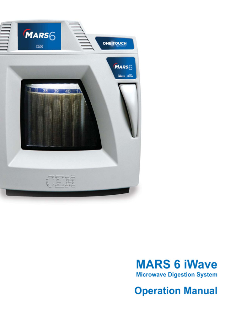 Instrument Reference - CEM Discover MARS 6 IWave Operation System | PDF ...