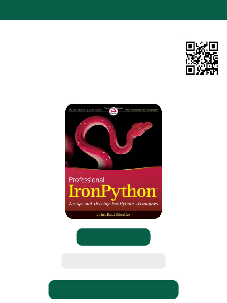 Professional IronPython 1st Edition John Paul Mueller Ebook Testbank ...
