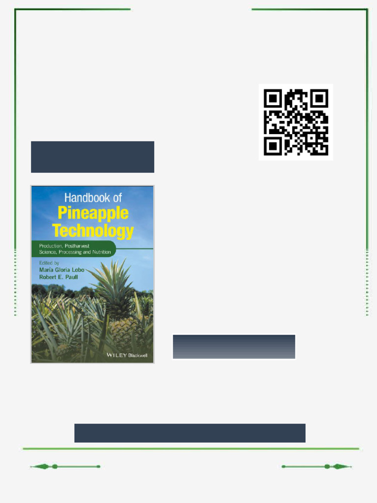 Handbook of pineapple technology production postharvest science ...