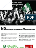 NO a los ataques del Gobierno del PP contra Andalucía