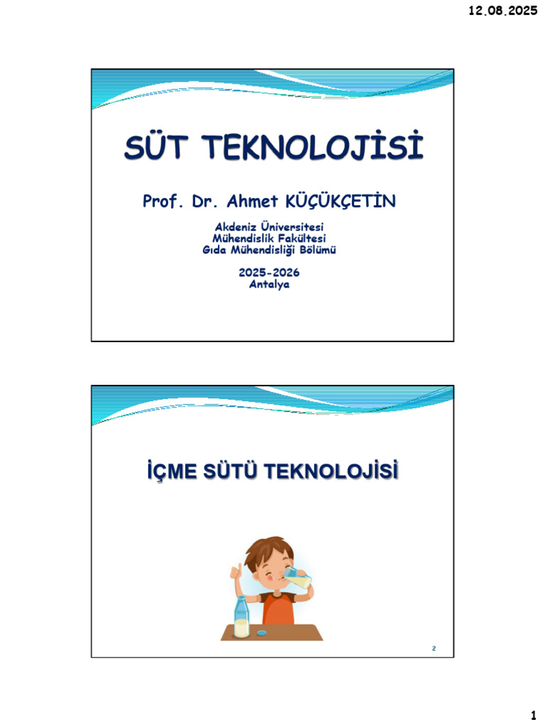 GIDA351-S%C3%BCt teknolojisi-12hafta-AhmetK%C3%BC%C3%A7%C3%BCk%C3 ...