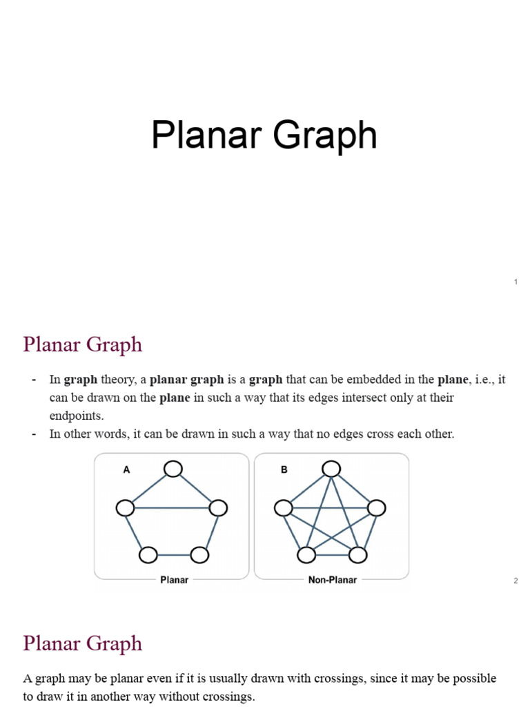 Slide4 Planar Graph | PDF | Mathematical Concepts | Theoretical ...