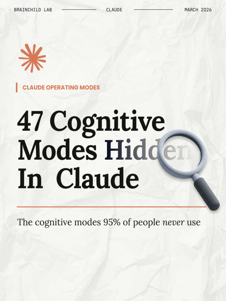 47 Cognitive Modes Hidden in Claude | PDF | Reason | Analogy