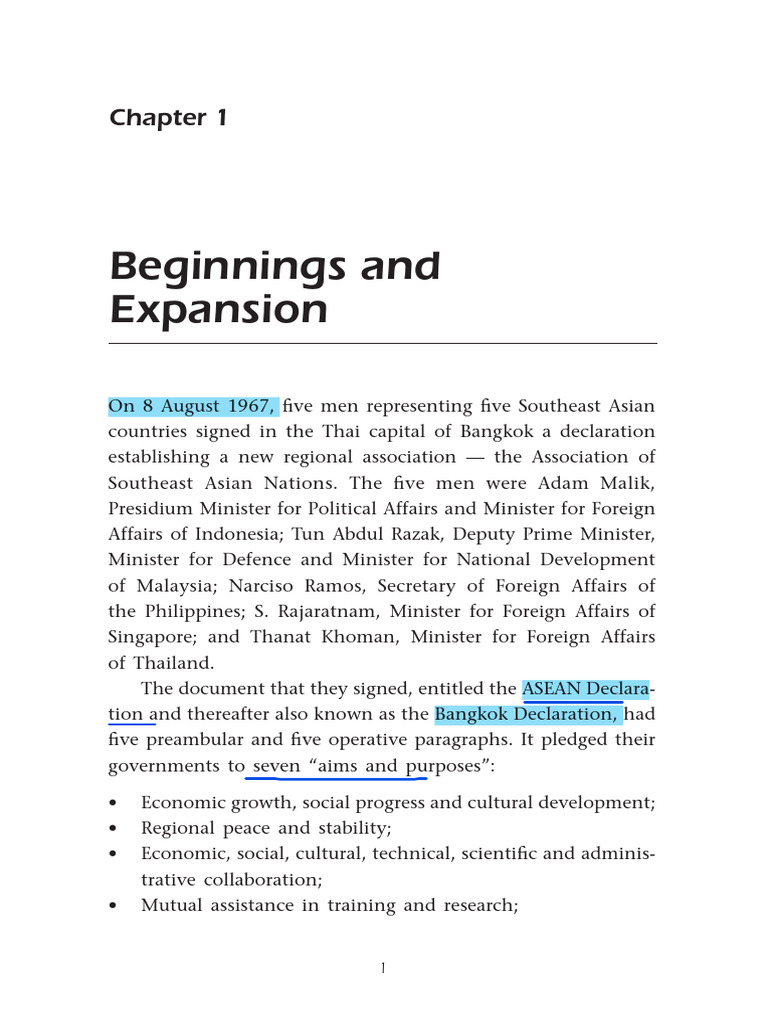 ASEAN Chapter 1 (Rodolfo) | PDF | Cambodia | Malaysia