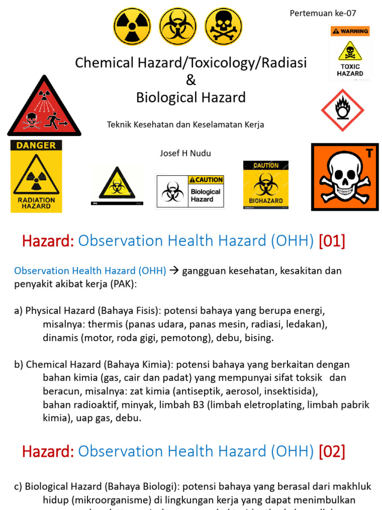 Hazard_TK3 | PDF | Radiation | Microbiology