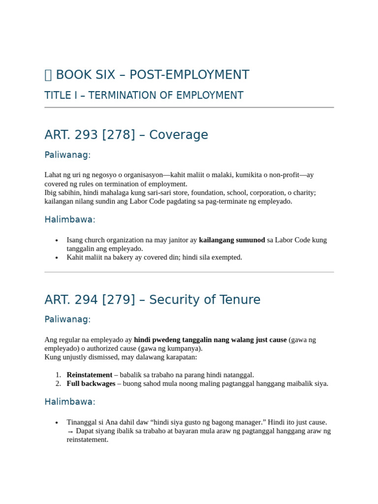 Post Employment - Script | PDF
