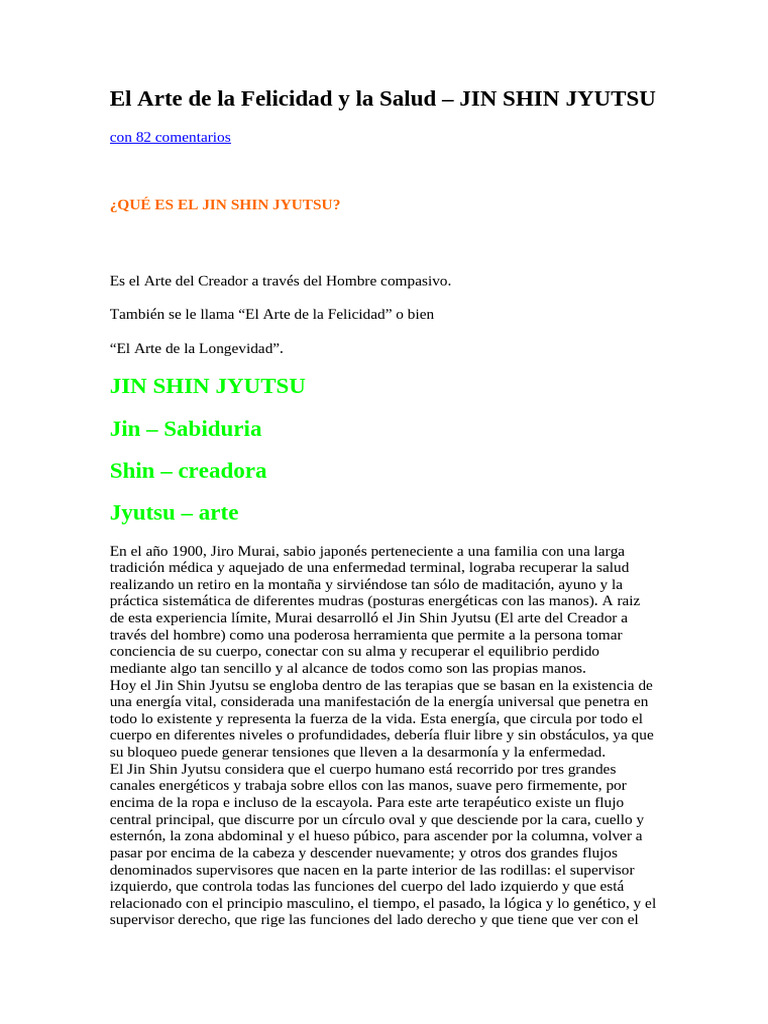 El Arte de La Felicidad y La Salud | PDF | Mano | Corazón