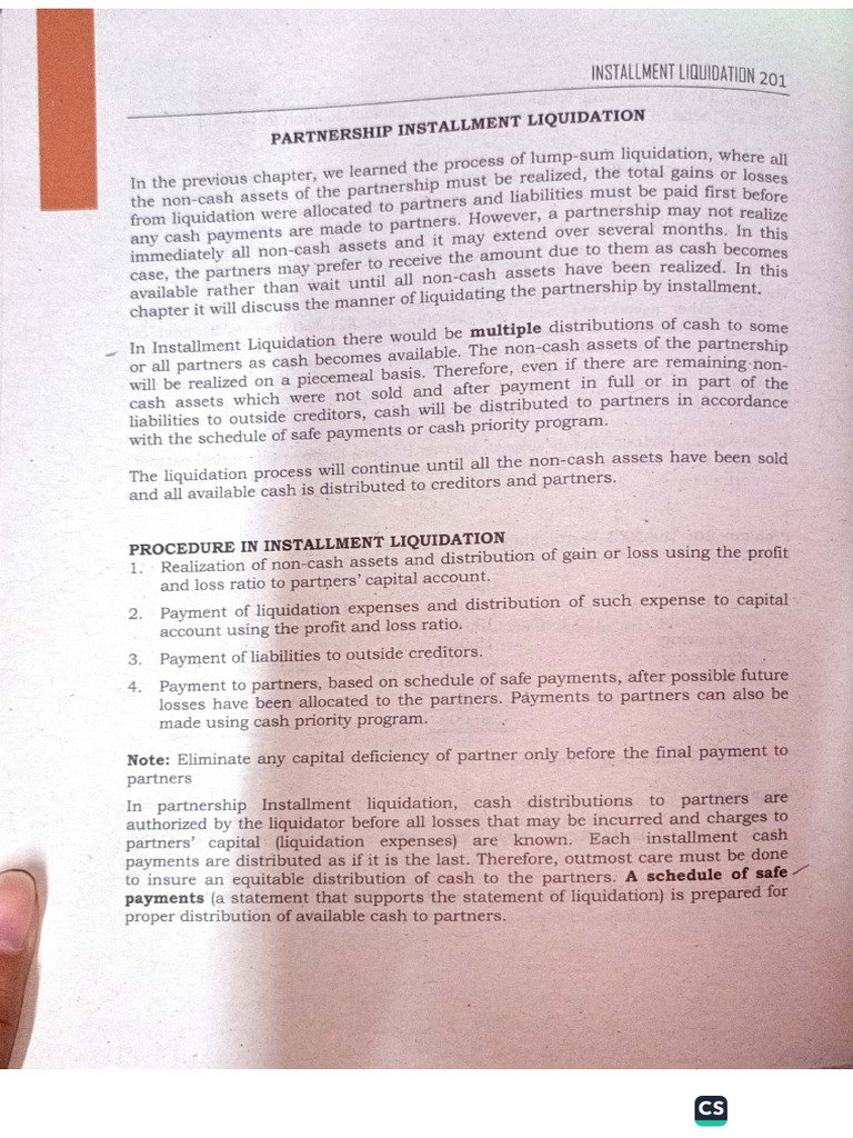 Installment Liquidation Book | PDF