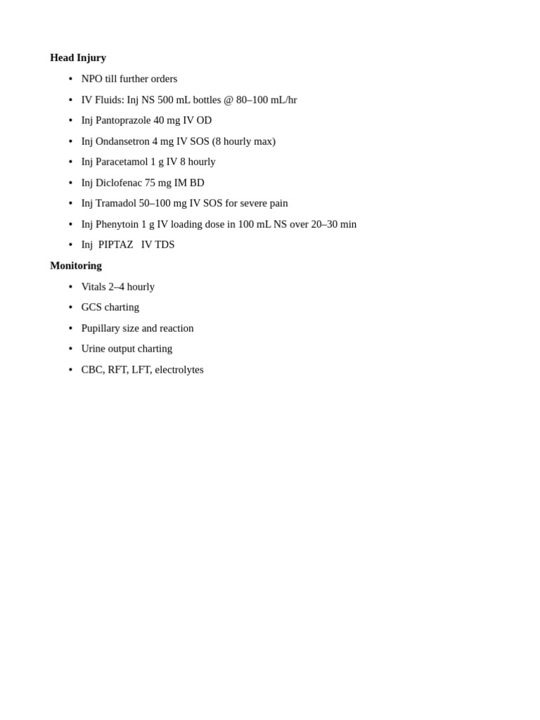 Head Injury | PDF