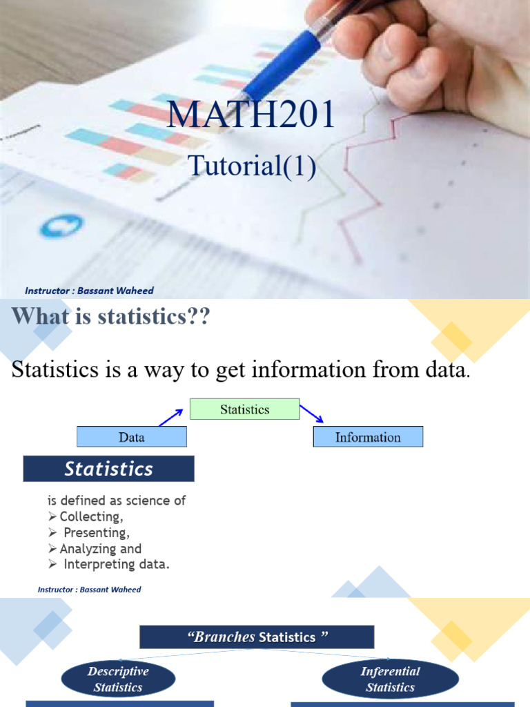 1st Tutorial 193cbd98dbe55f14214ba6de6ff4e1e3 | PDF | Statistics ...