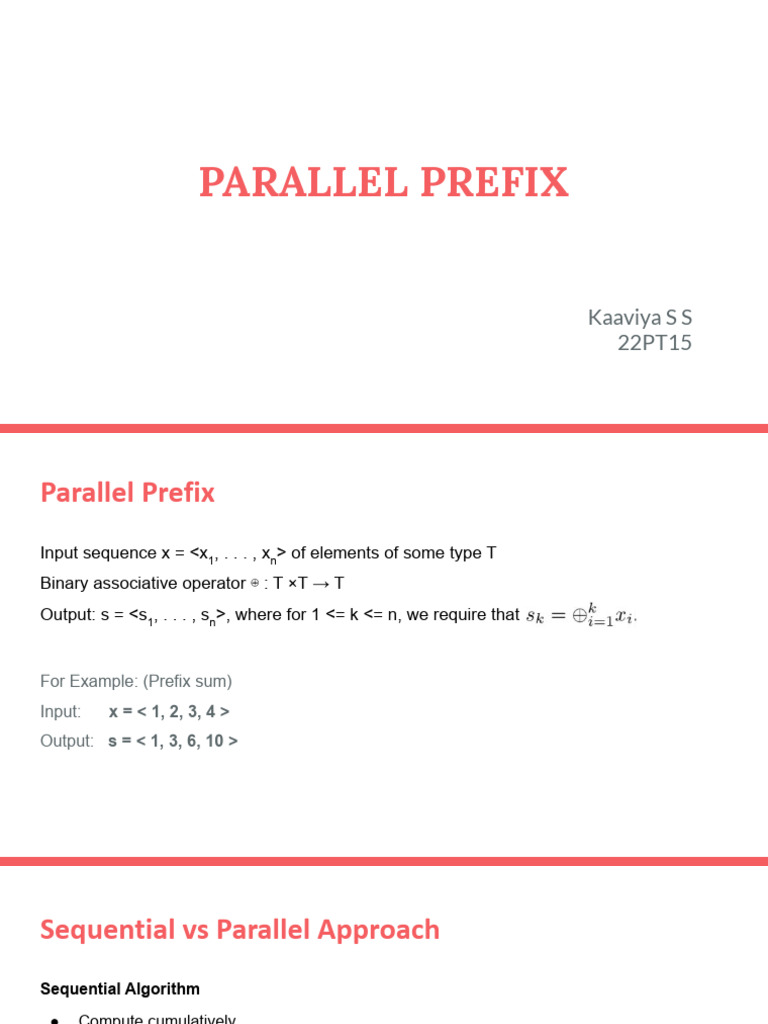 Parallel Prefix | PDF