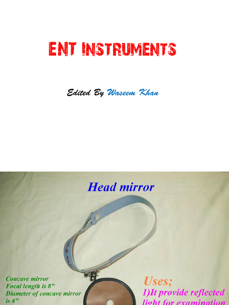ENT Instruments With Uses-2-1 | PDF | Larynx | Respiratory System