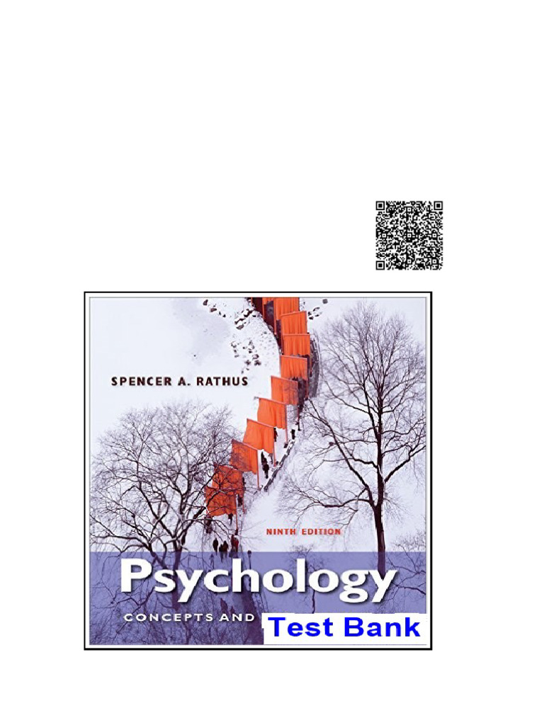Psychology Concepts and Connections 9th Edition Rathus Test Bank | PDF ...